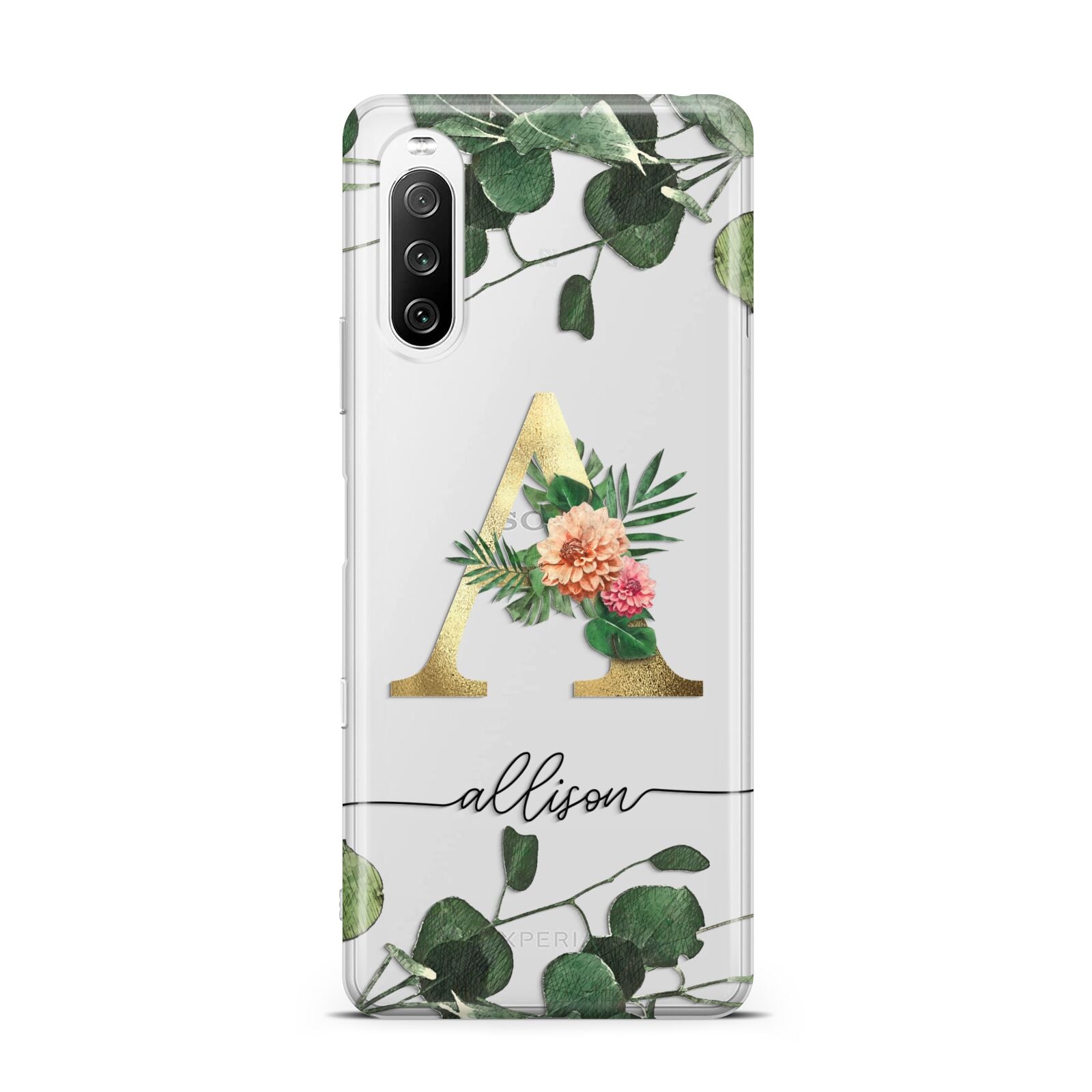 Personalised Forest Monogram Sony Xperia 10 III Case