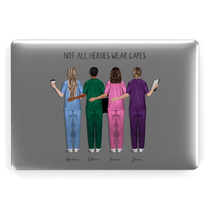 Personalised Four Nurses Apple MacBook Case