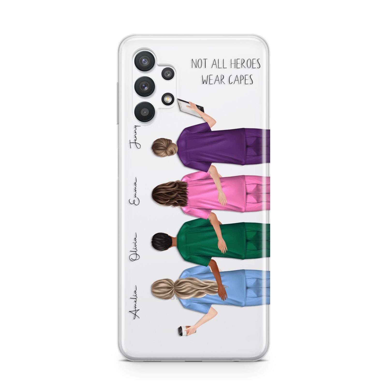 Personalised Four Nurses Samsung A32 5G Case