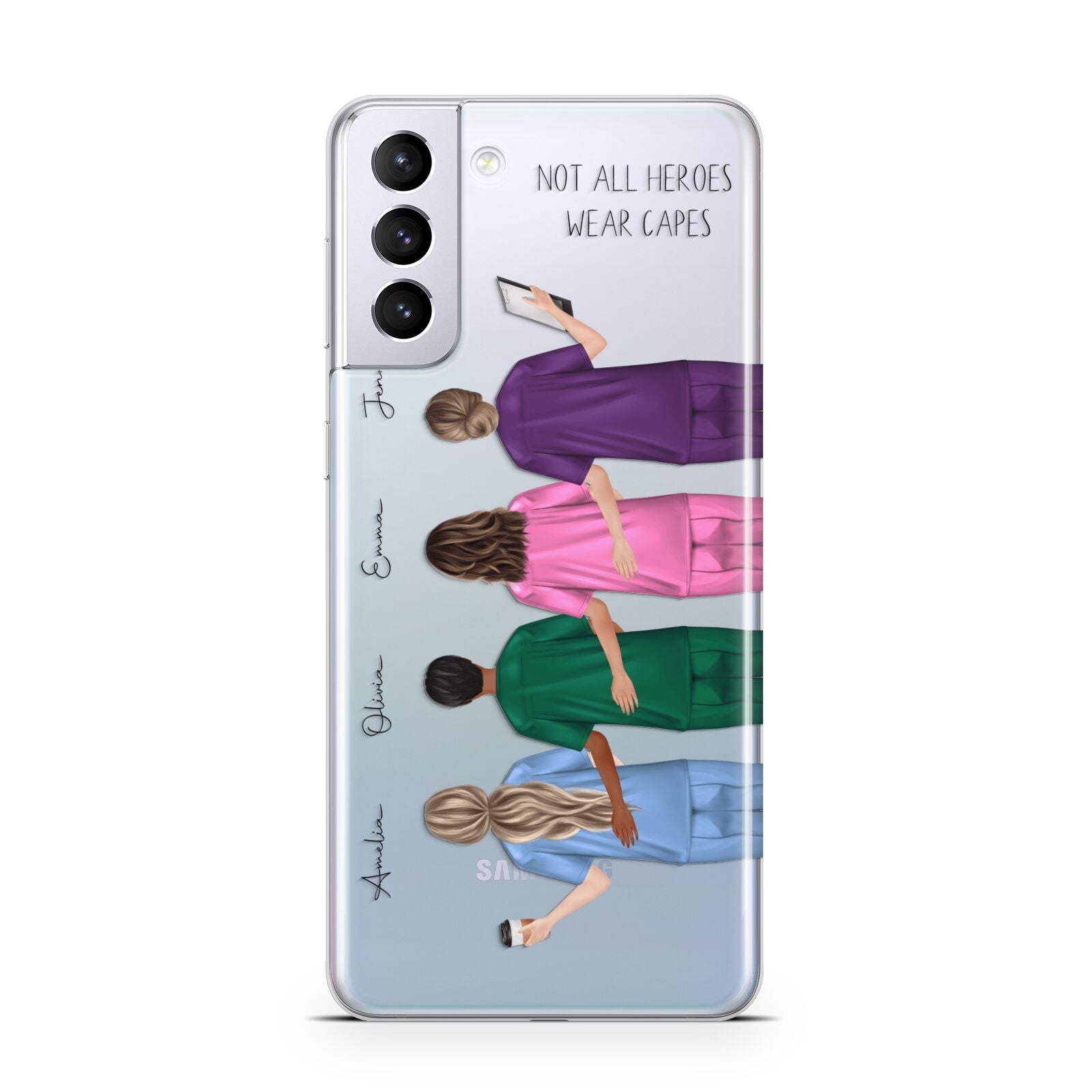 Personalised Four Nurses Samsung S21 Plus Case