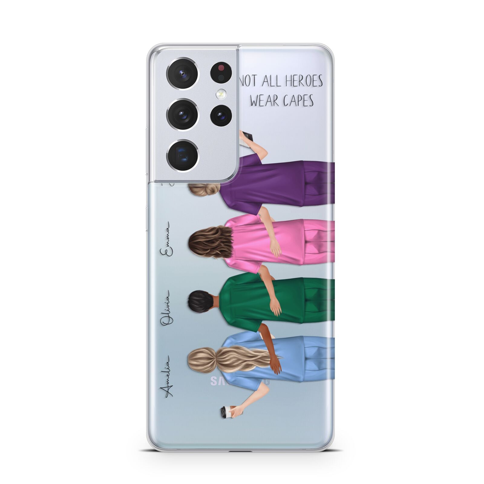 Personalised Four Nurses Samsung S21 Ultra Case