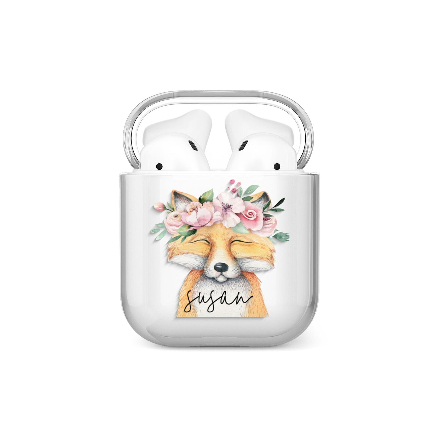 Personalised Fox AirPods Case