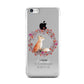 Personalised Fox Christmas Wreath Apple iPhone 5c Case