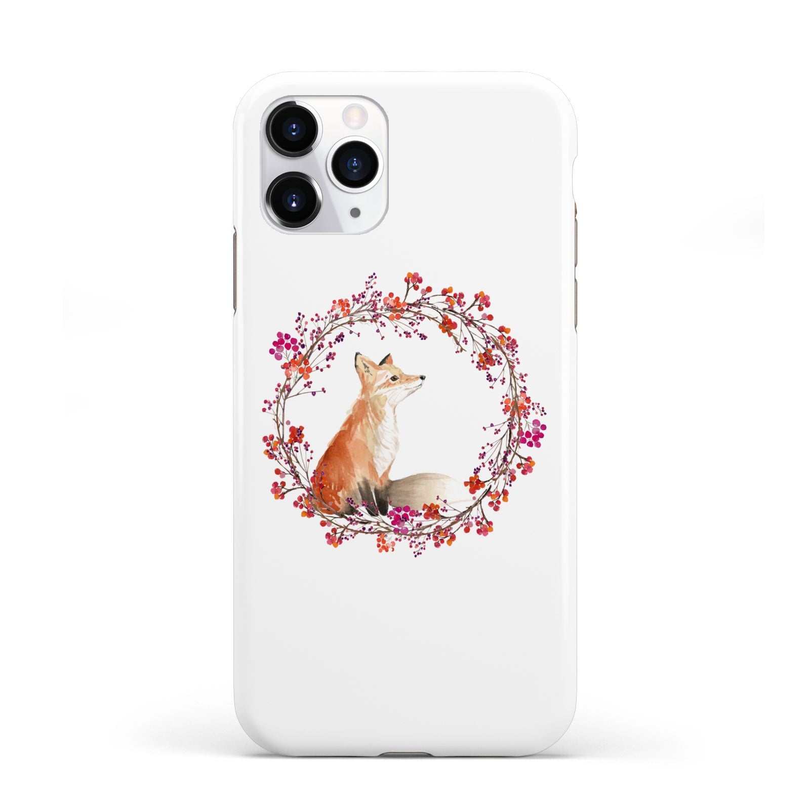 Personalised Fox Christmas Wreath iPhone 11 Pro 3D Tough Case