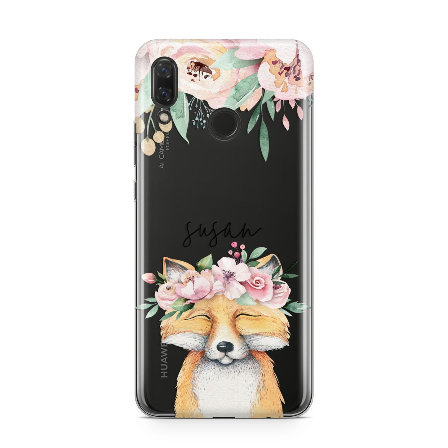 Personalised Fox Huawei Nova 3 Phone Case