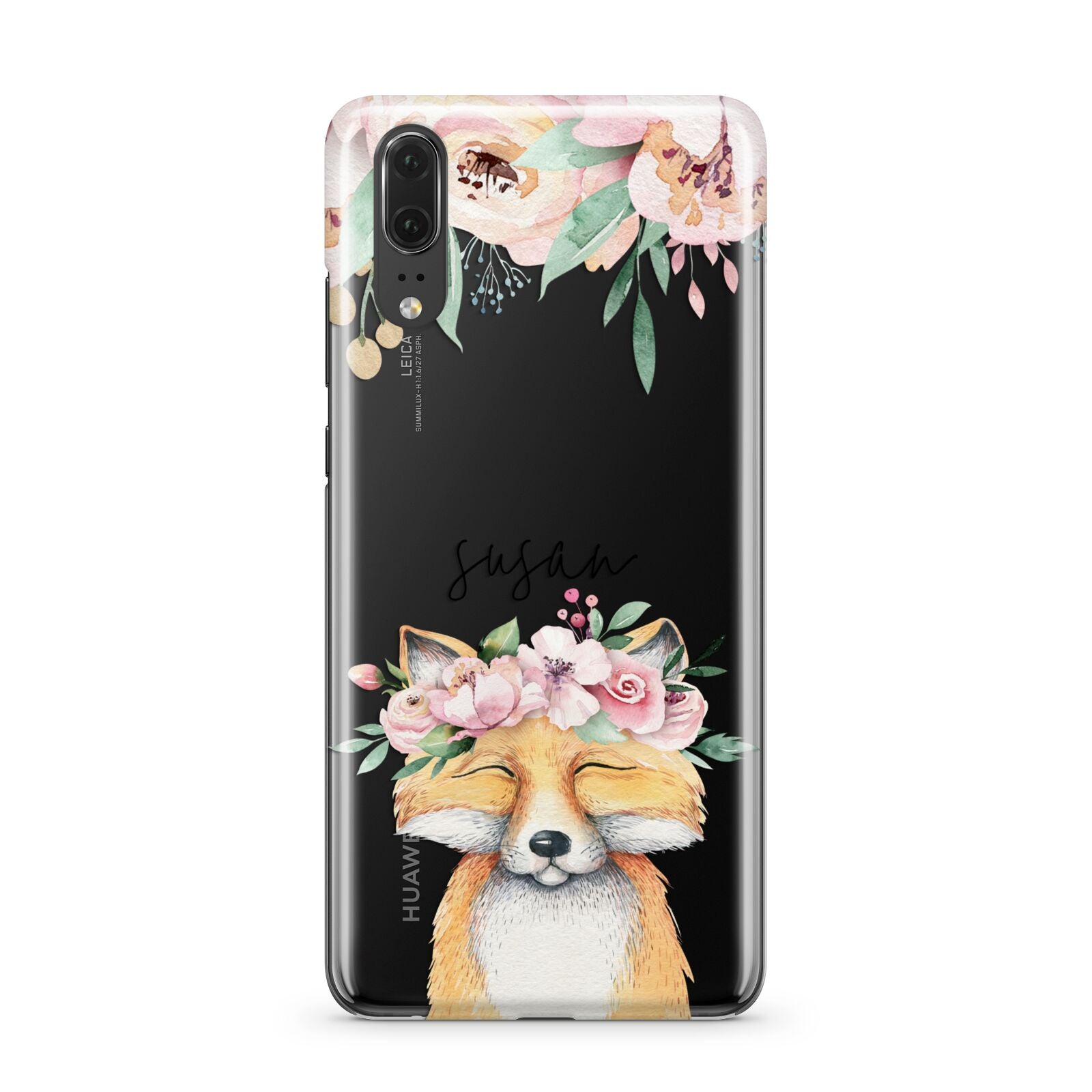 Personalised Fox Huawei P20 Phone Case