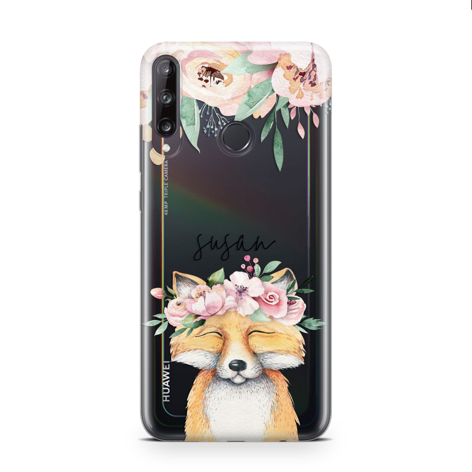 Personalised Fox Huawei P40 Lite E Phone Case