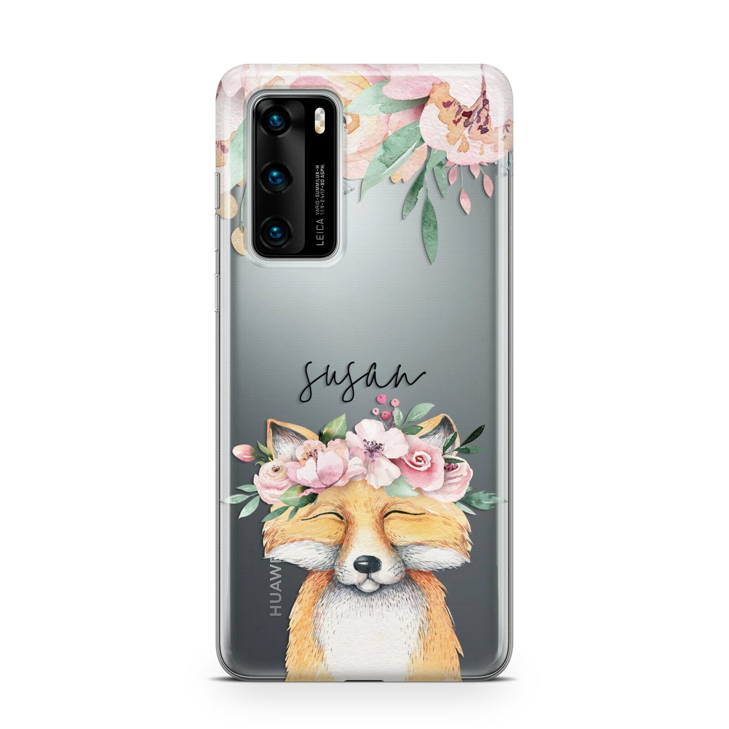 Personalised Fox Huawei P40 Phone Case