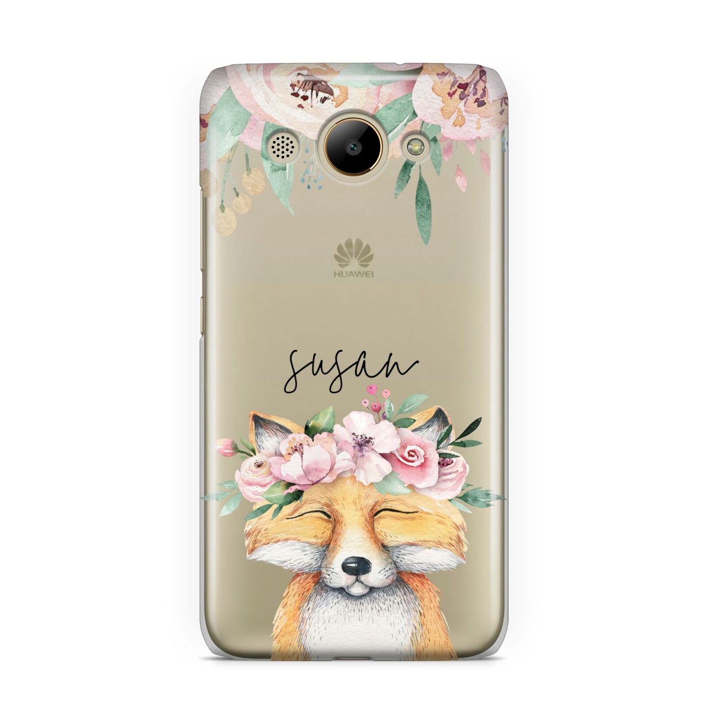 Personalised Fox Huawei Y3 2017