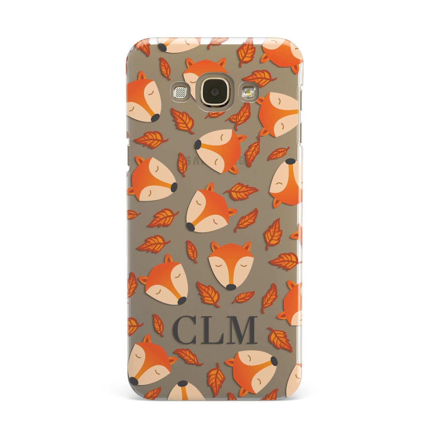 Personalised Fox Initials Samsung Galaxy A8 Case