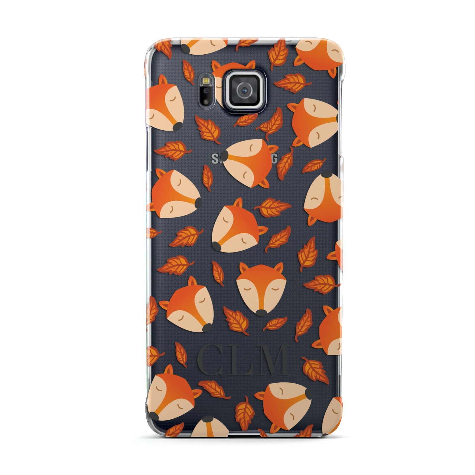 Personalised Fox Initials Samsung Galaxy Alpha Case