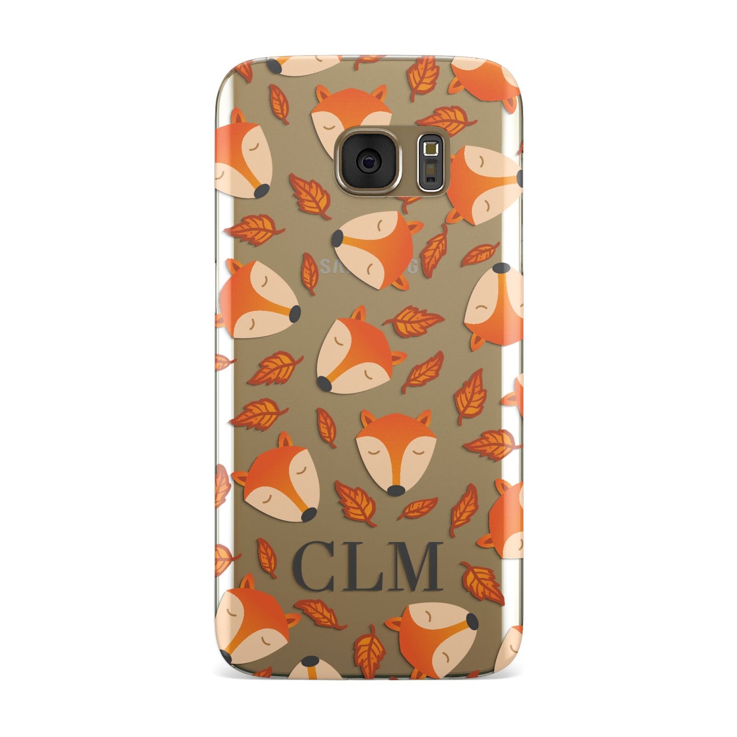 Personalised Fox Initials Samsung Galaxy Case