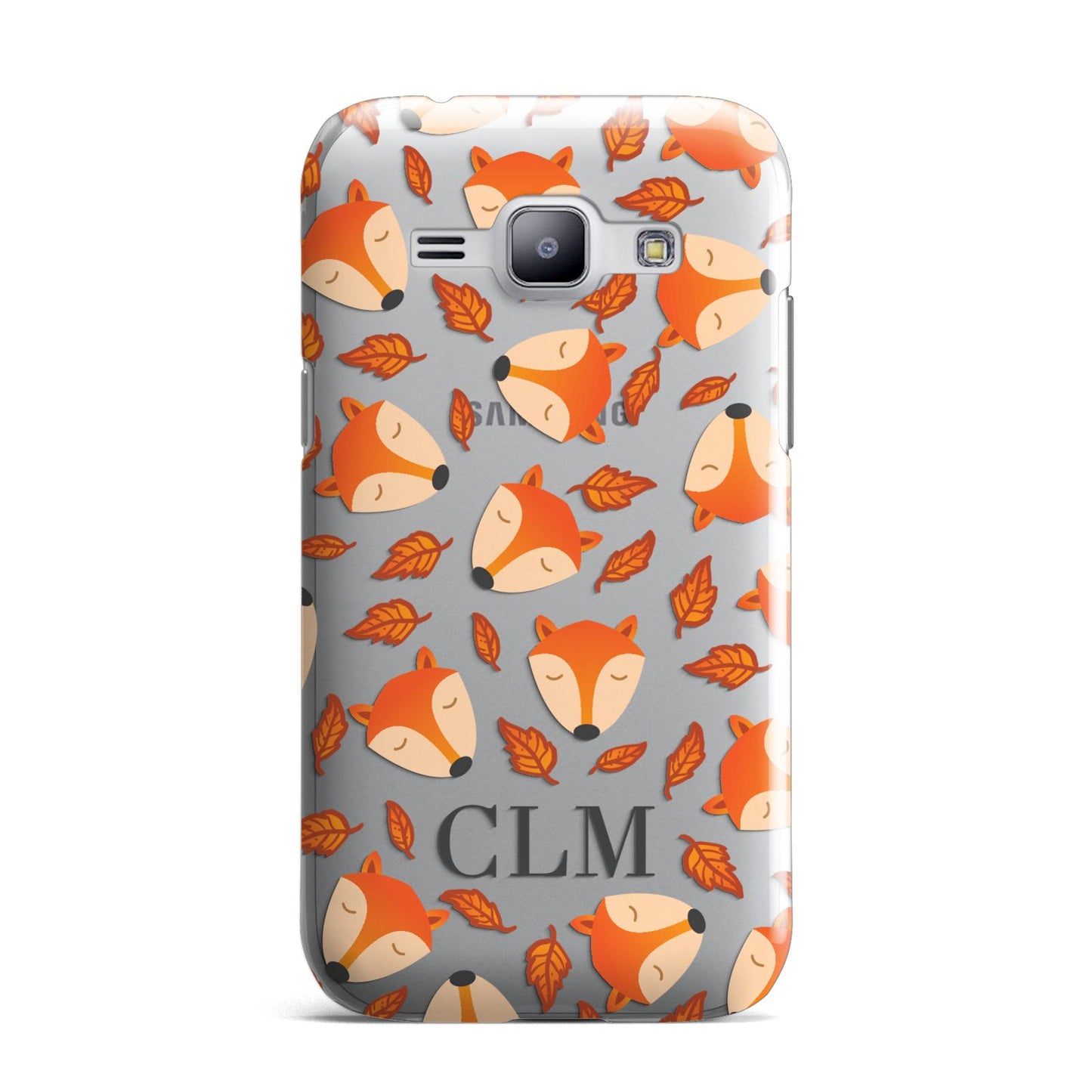 Personalised Fox Initials Samsung Galaxy J1 2015 Case