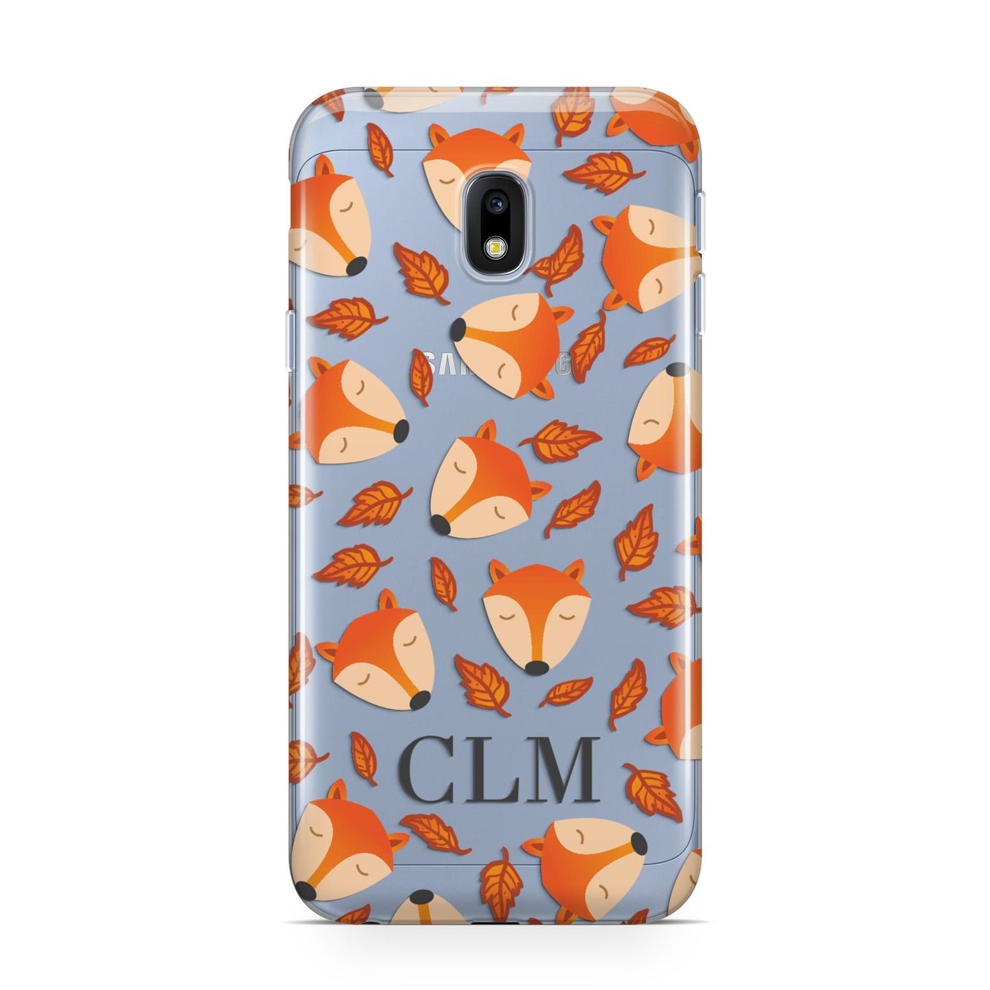 Personalised Fox Initials Samsung Galaxy J3 2017 Case