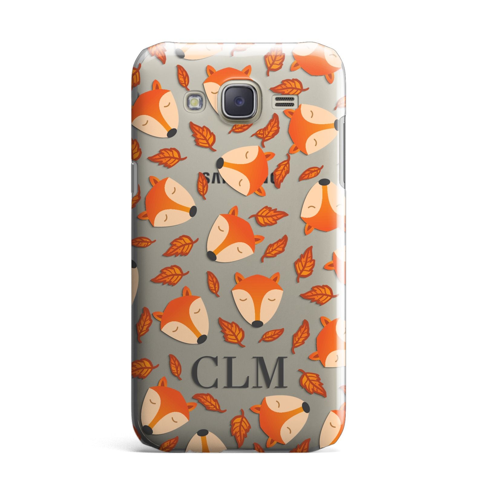 Personalised Fox Initials Samsung Galaxy J7 Case