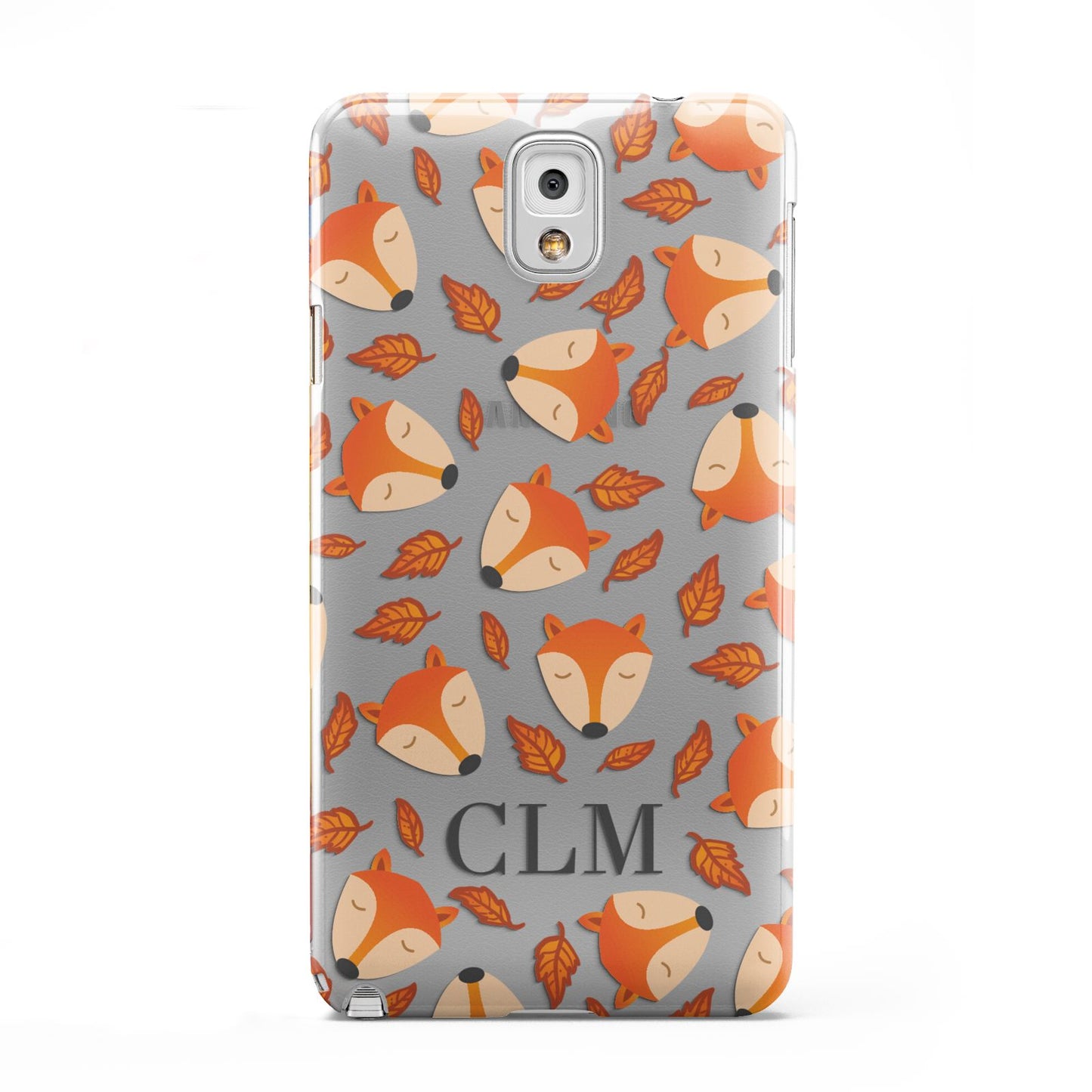 Personalised Fox Initials Samsung Galaxy Note 3 Case