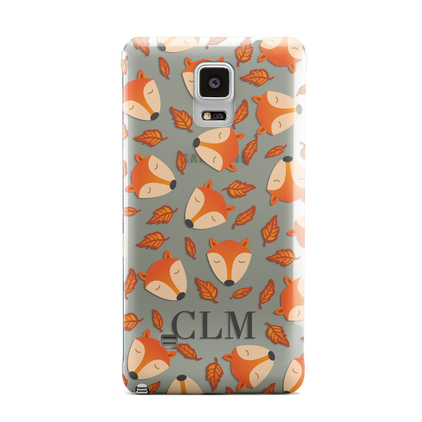 Personalised Fox Initials Samsung Galaxy Note 4 Case