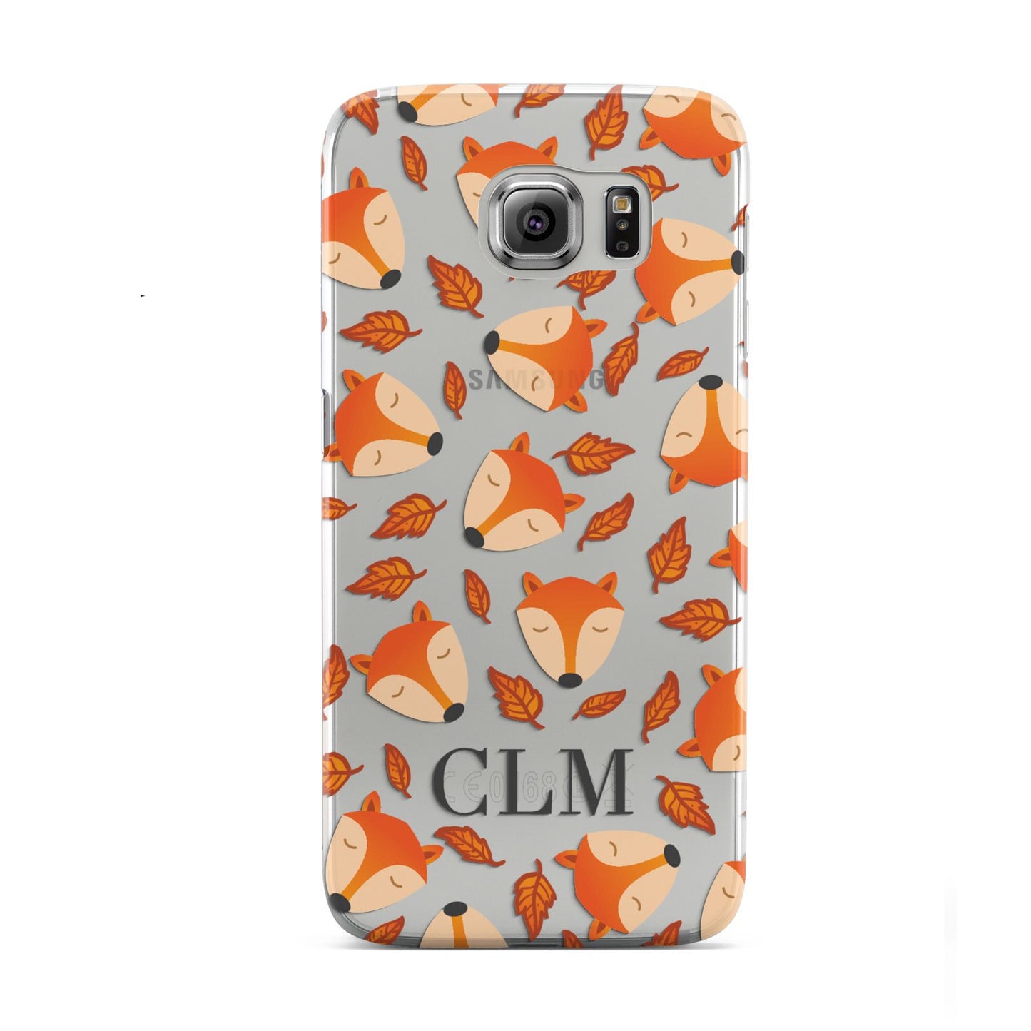 Personalised Fox Initials Samsung Galaxy S6 Case