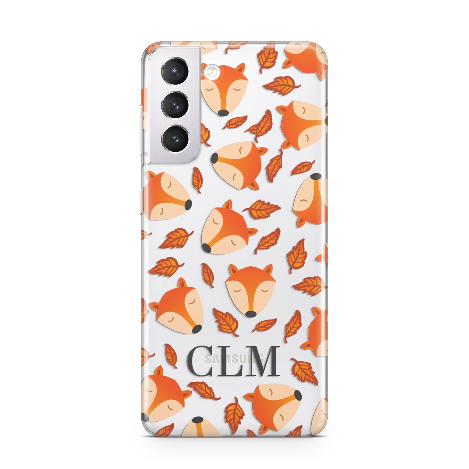 Personalised Fox Initials Samsung S21 Case