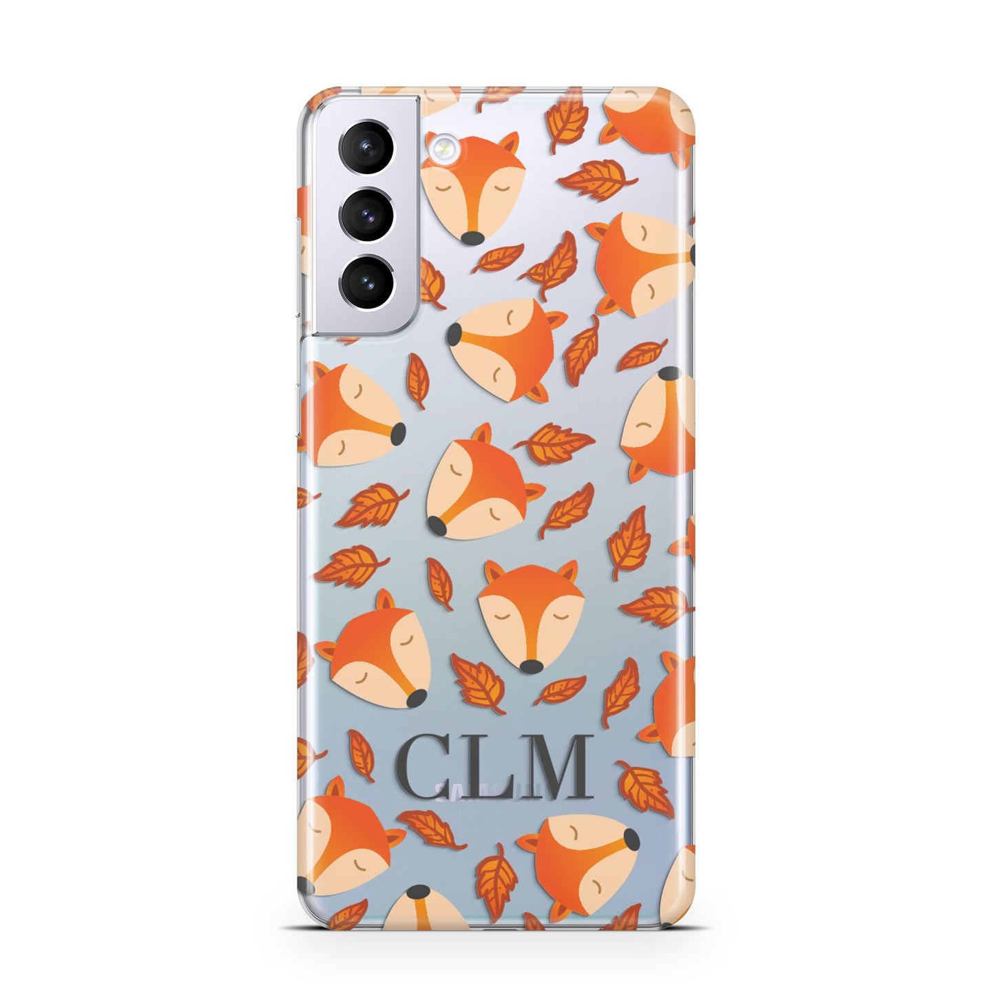 Personalised Fox Initials Samsung S21 Plus Case