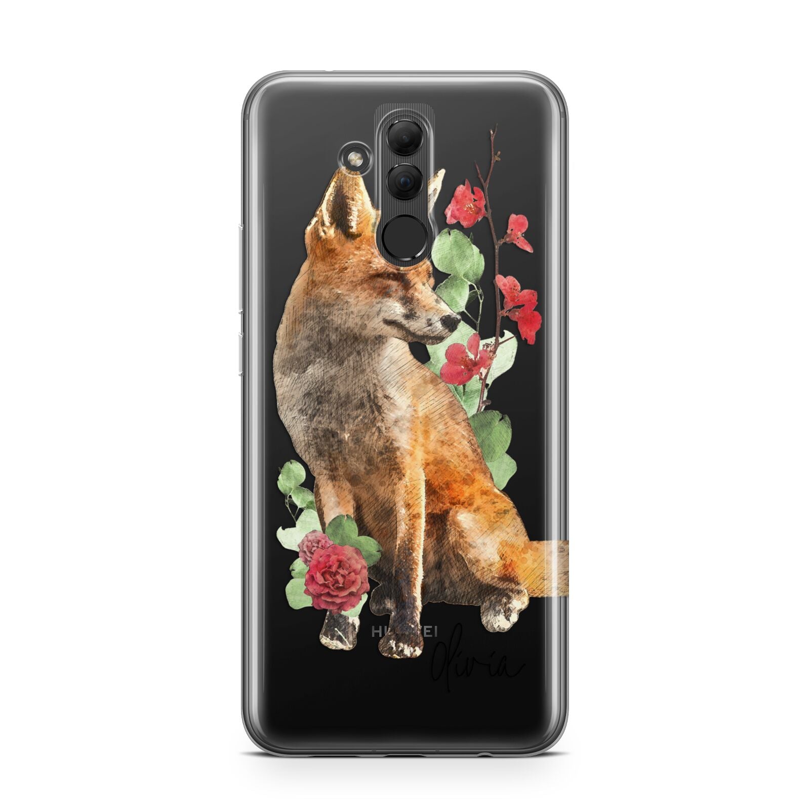 Personalised Fox Name Huawei Mate 20 Lite