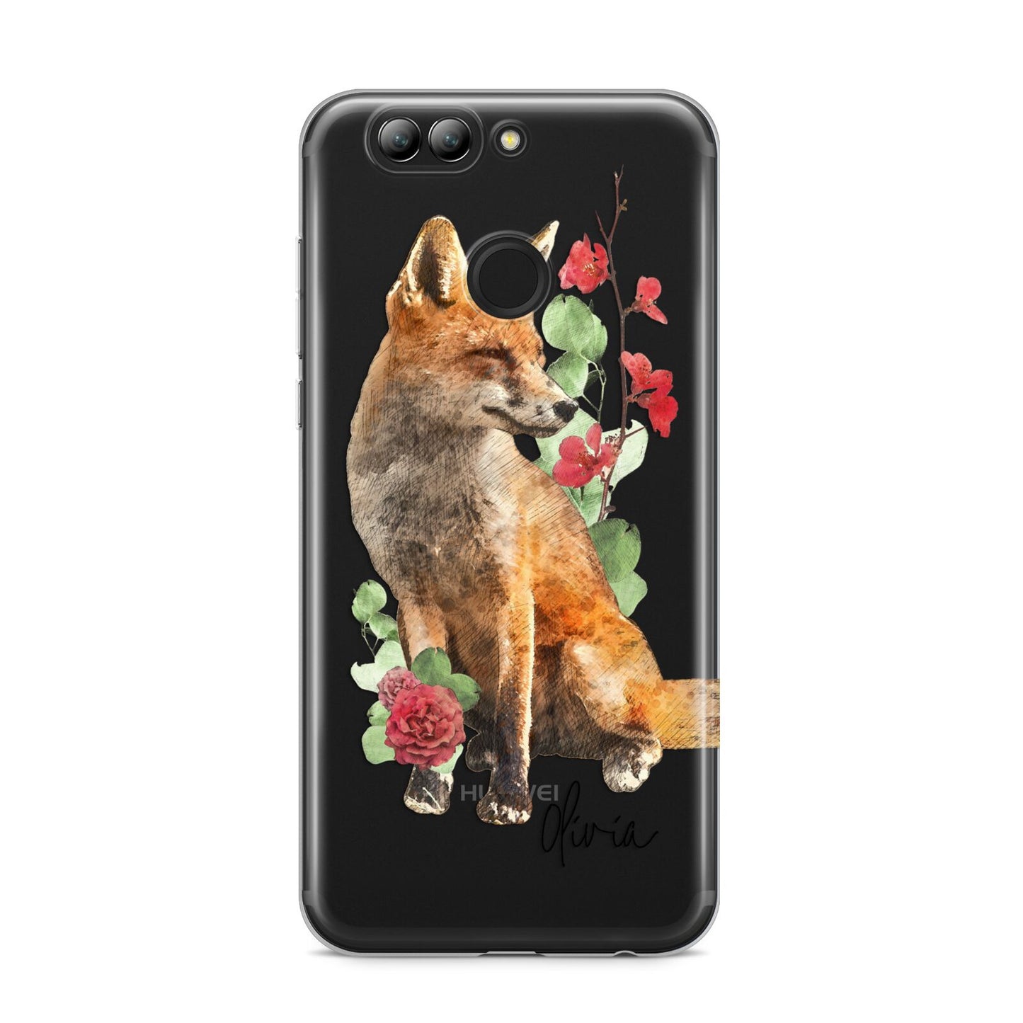 Personalised Fox Name Huawei Nova 2s Phone Case