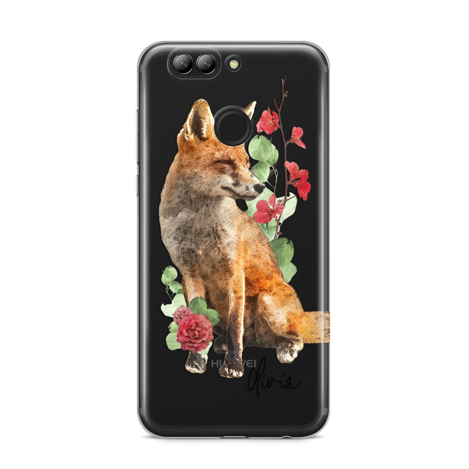 Personalised Fox Name Huawei Nova 2s Phone Case