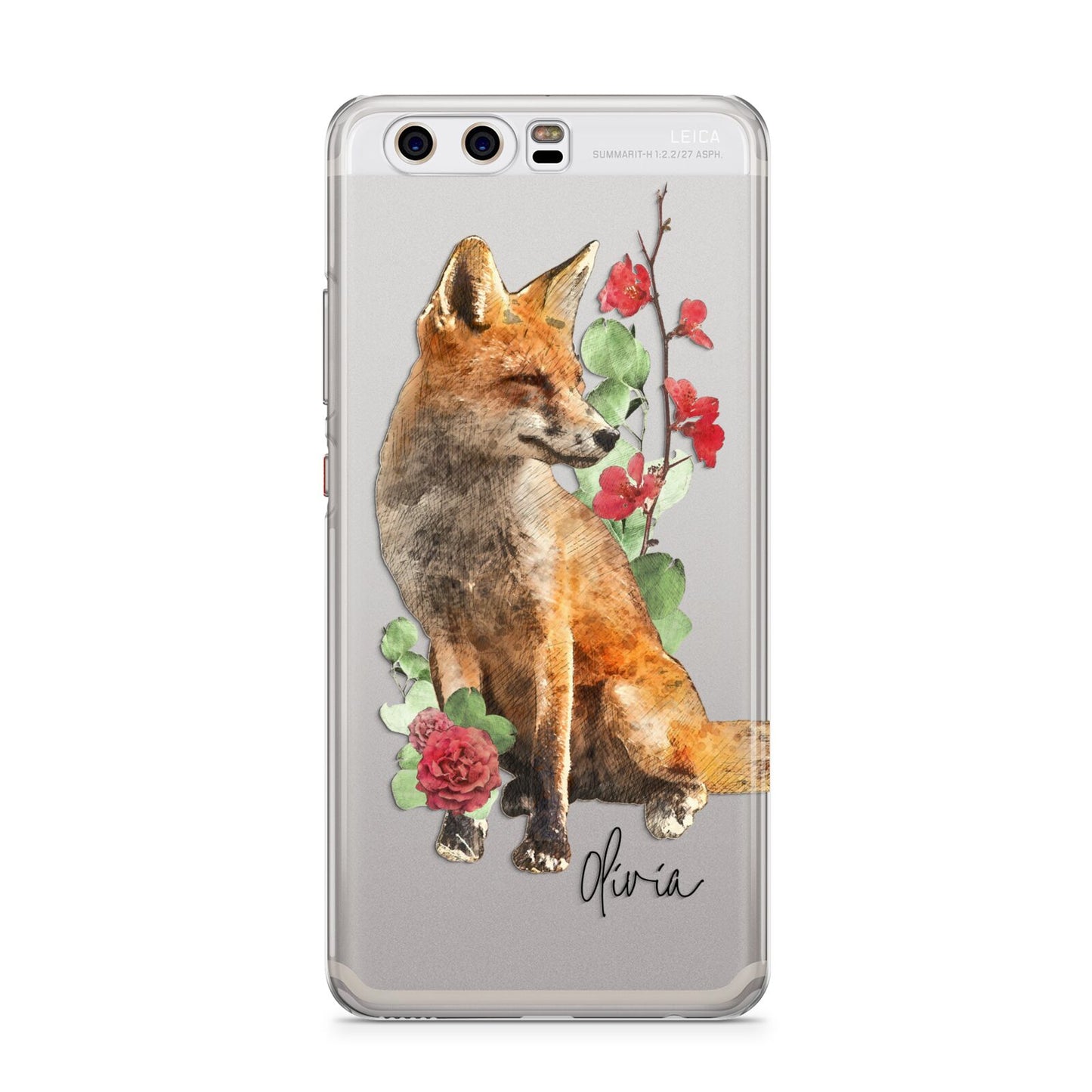 Personalised Fox Name Huawei P10 Phone Case