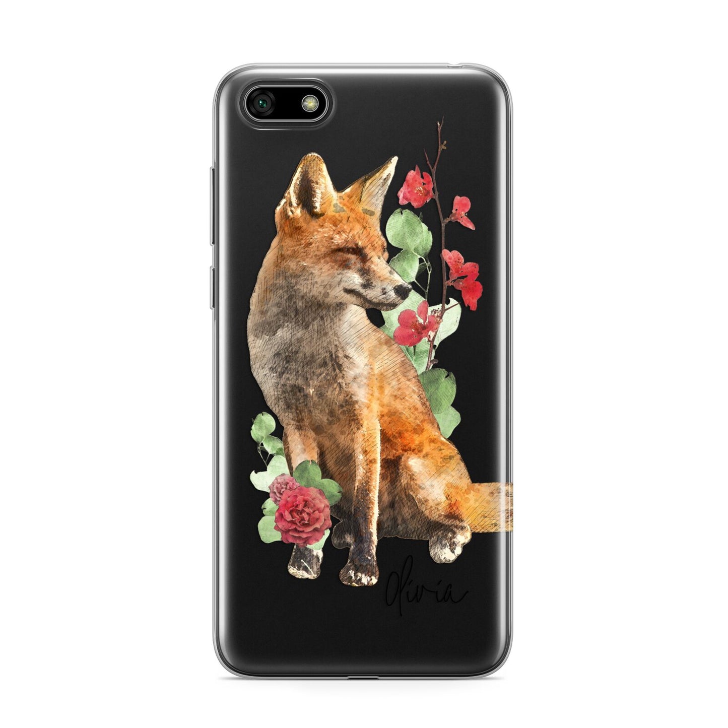 Personalised Fox Name Huawei Y5 Prime 2018 Phone Case