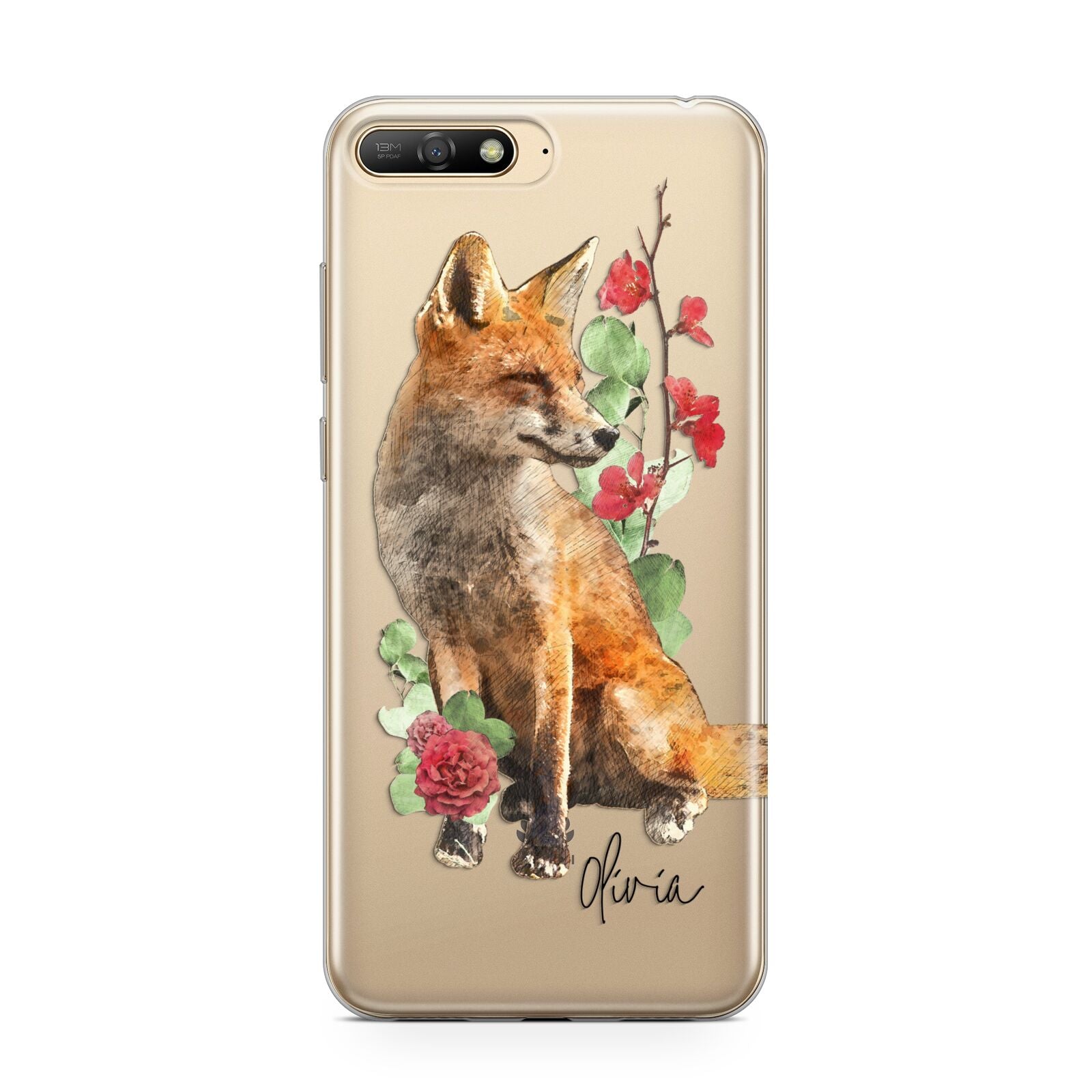 Personalised Fox Name Huawei Y6 2018