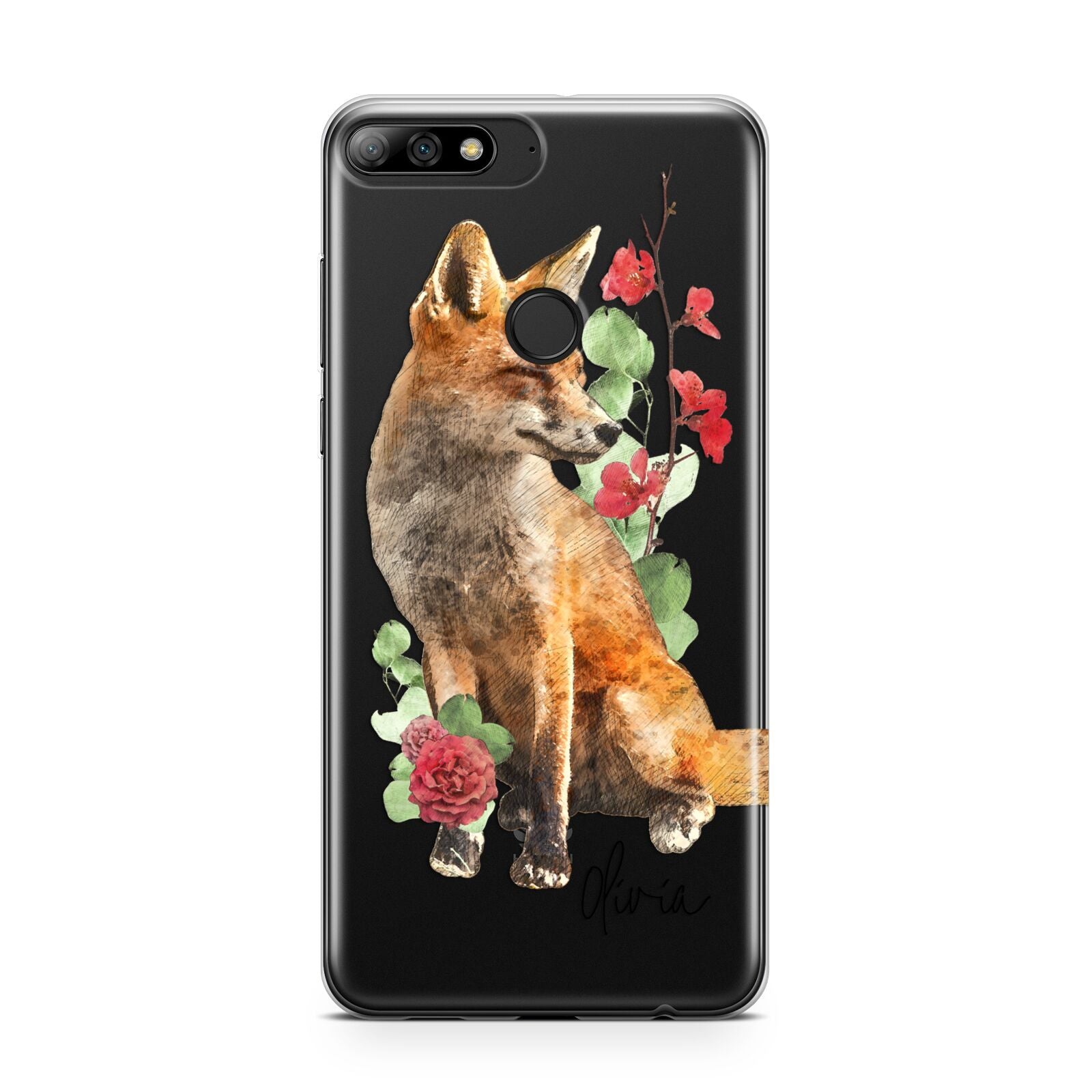 Personalised Fox Name Huawei Y7 2018