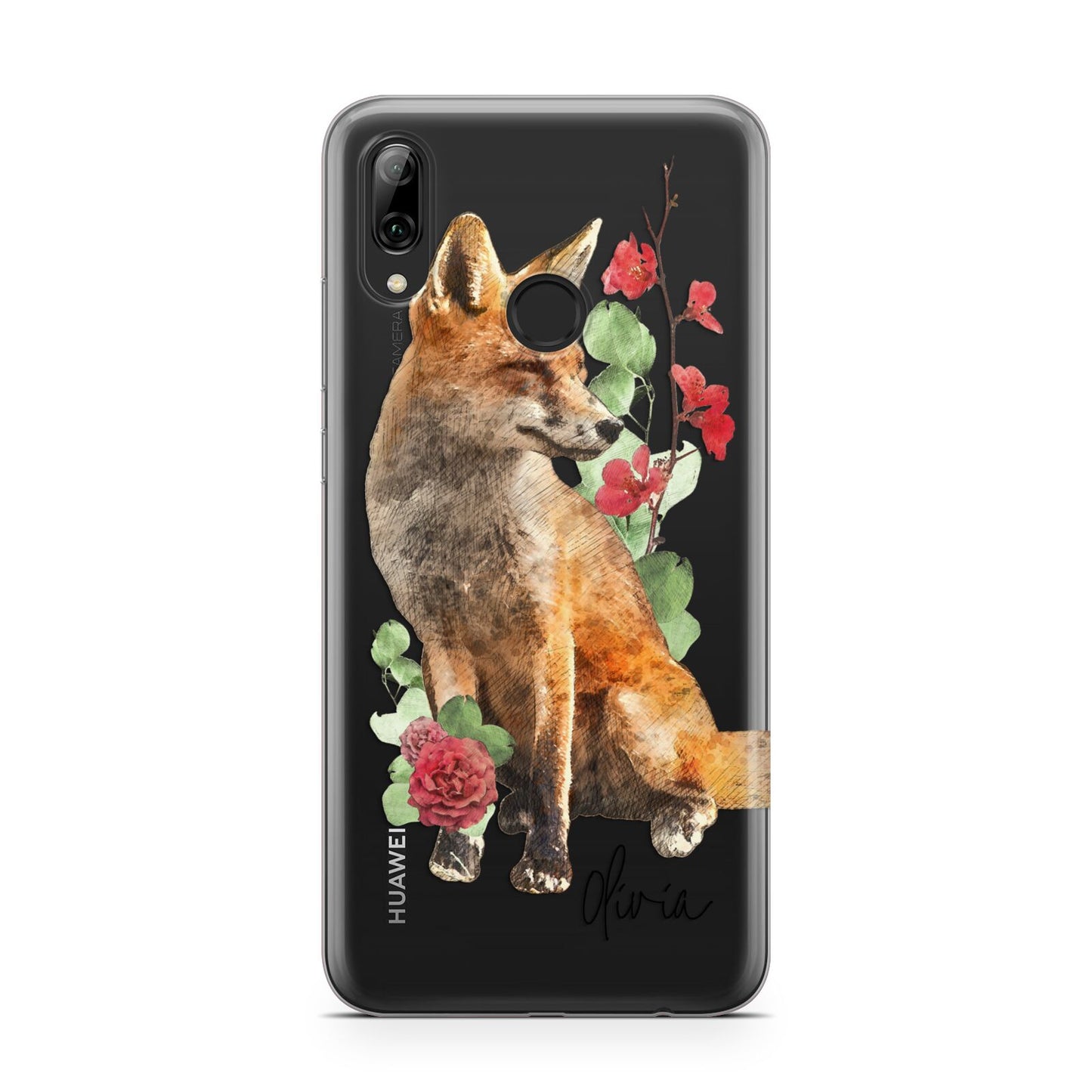 Personalised Fox Name Huawei Y7 2019