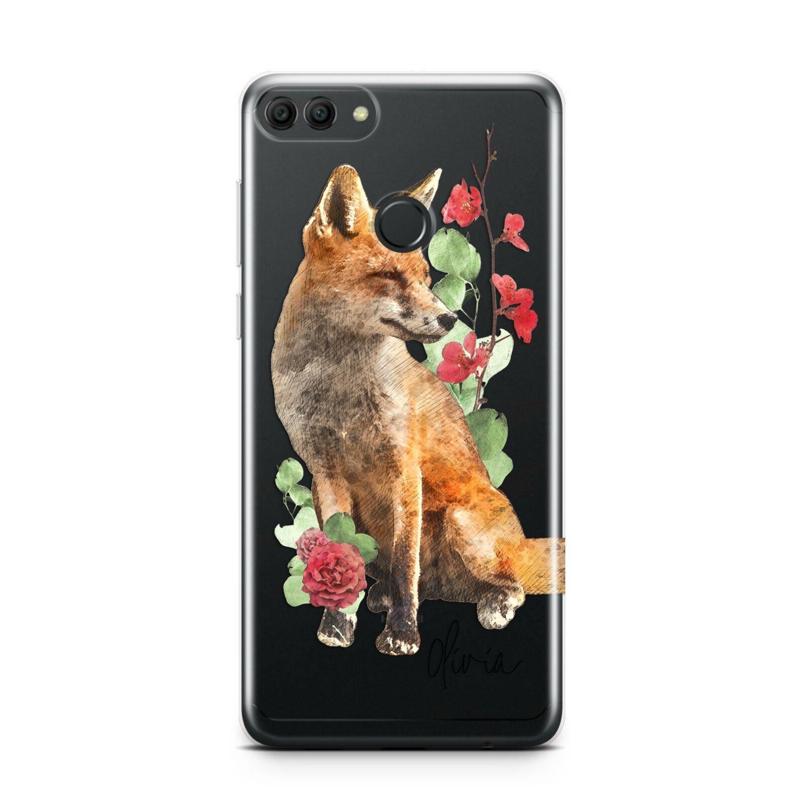 Personalised Fox Name Huawei Y9 2018