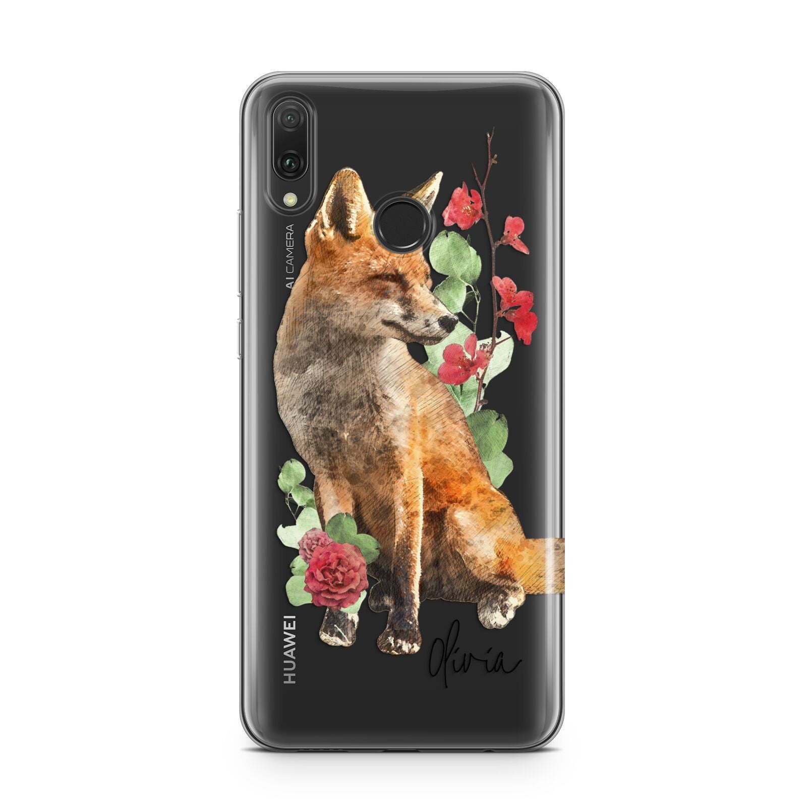 Personalised Fox Name Huawei Y9 2019