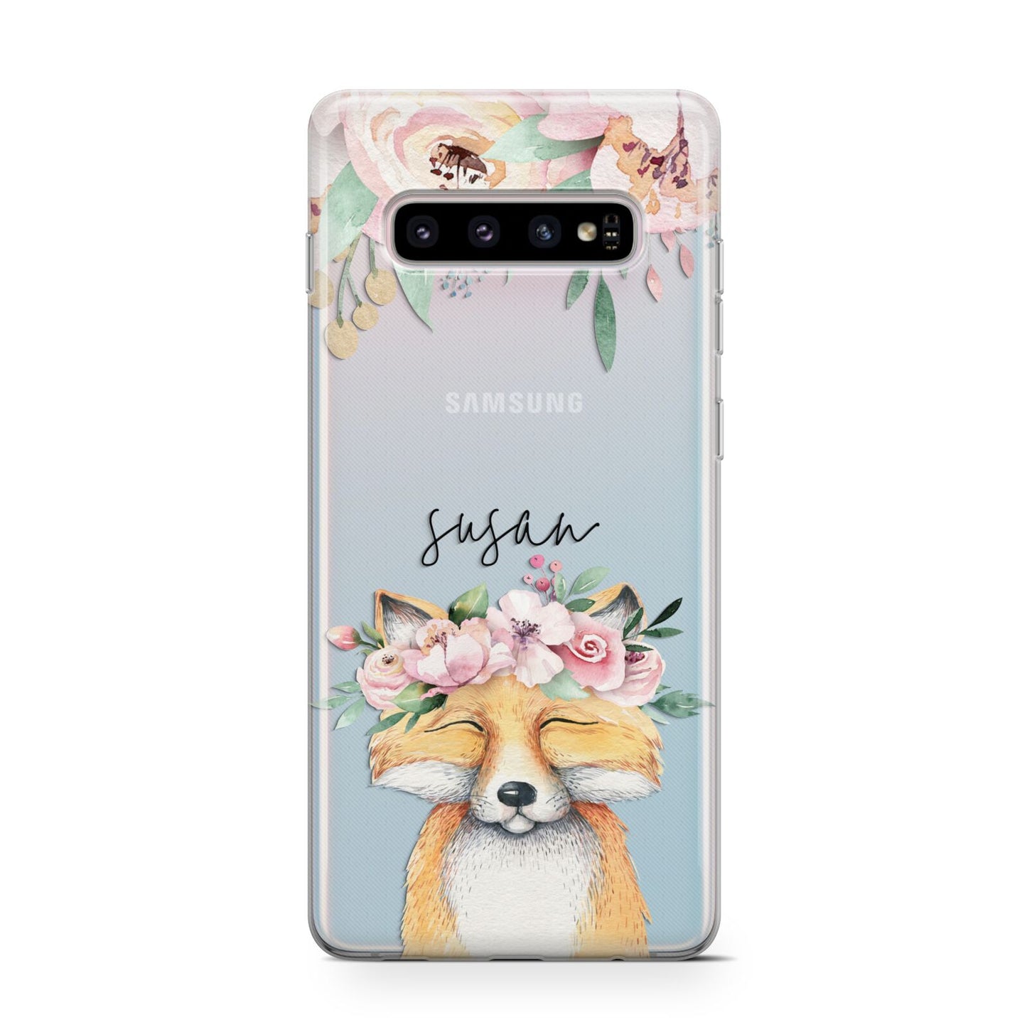 Personalised Fox Protective Samsung Galaxy Case