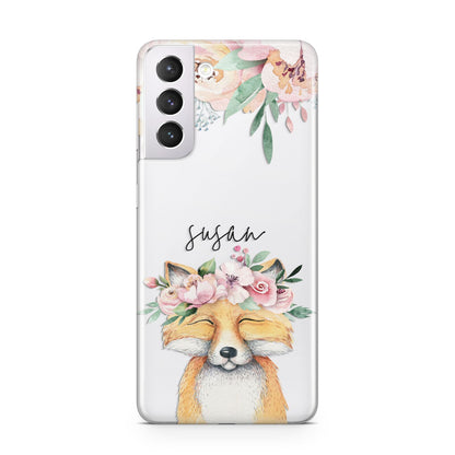 Personalised Fox Samsung S21 Case