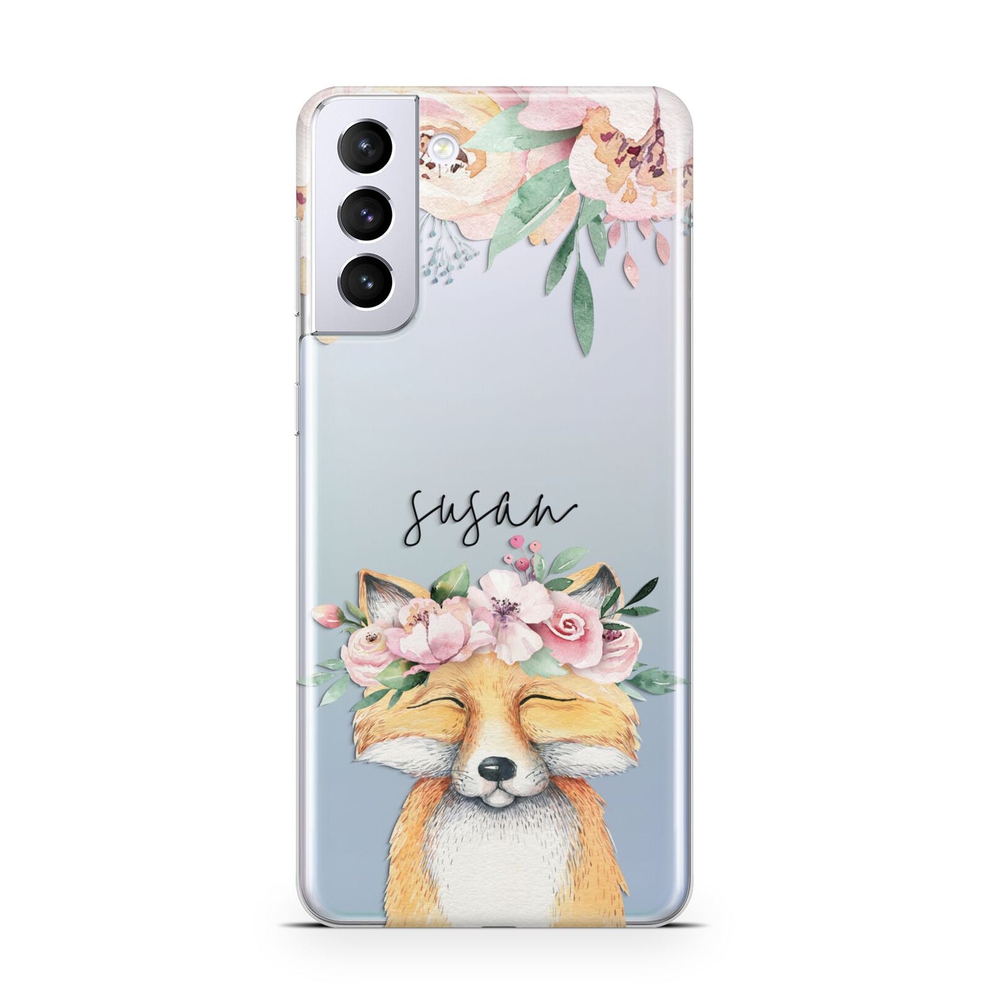 Personalised Fox Samsung S21 Plus Case