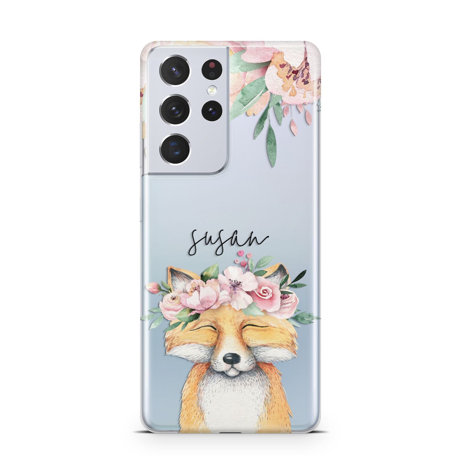 Personalised Fox Samsung S21 Ultra Case