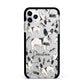 Personalised French Bulldog Apple iPhone 11 Pro Max in Silver with Black Impact Case