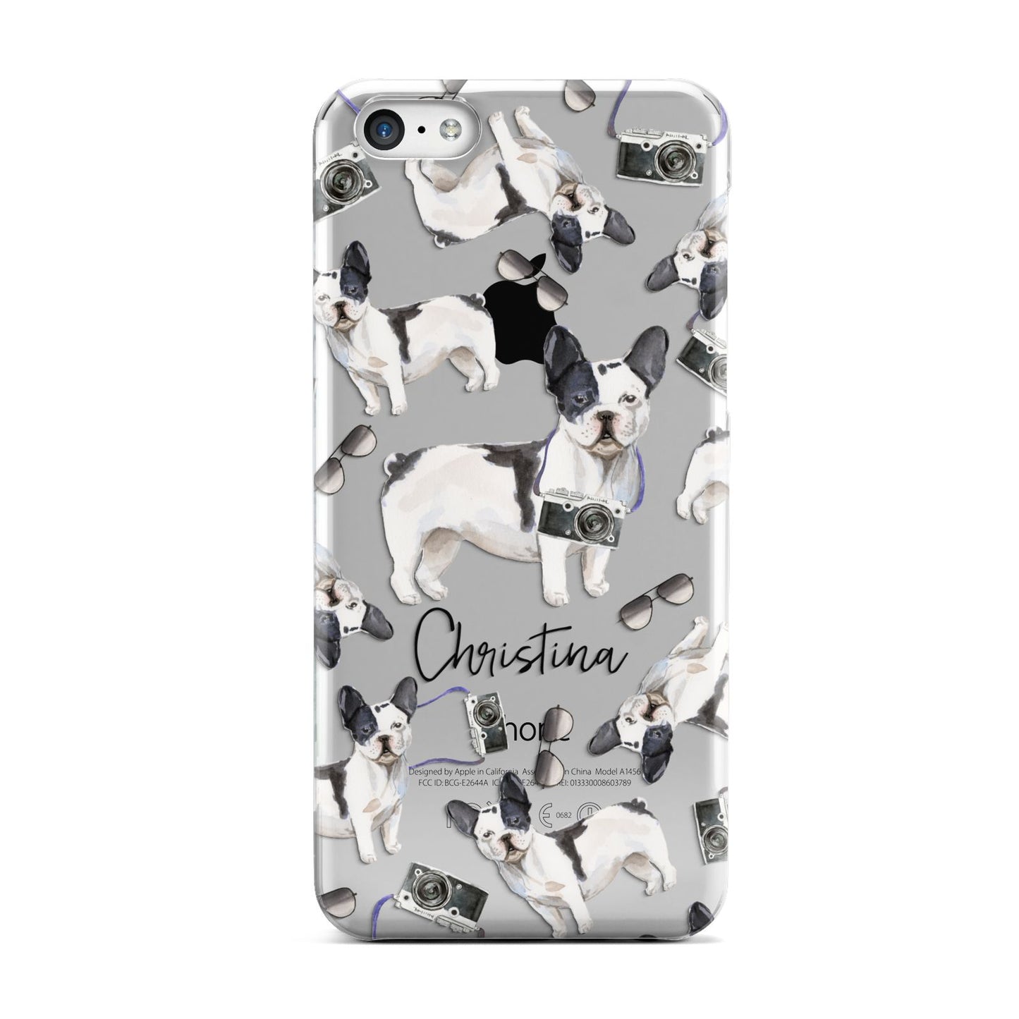 Personalised French Bulldog Apple iPhone 5c Case