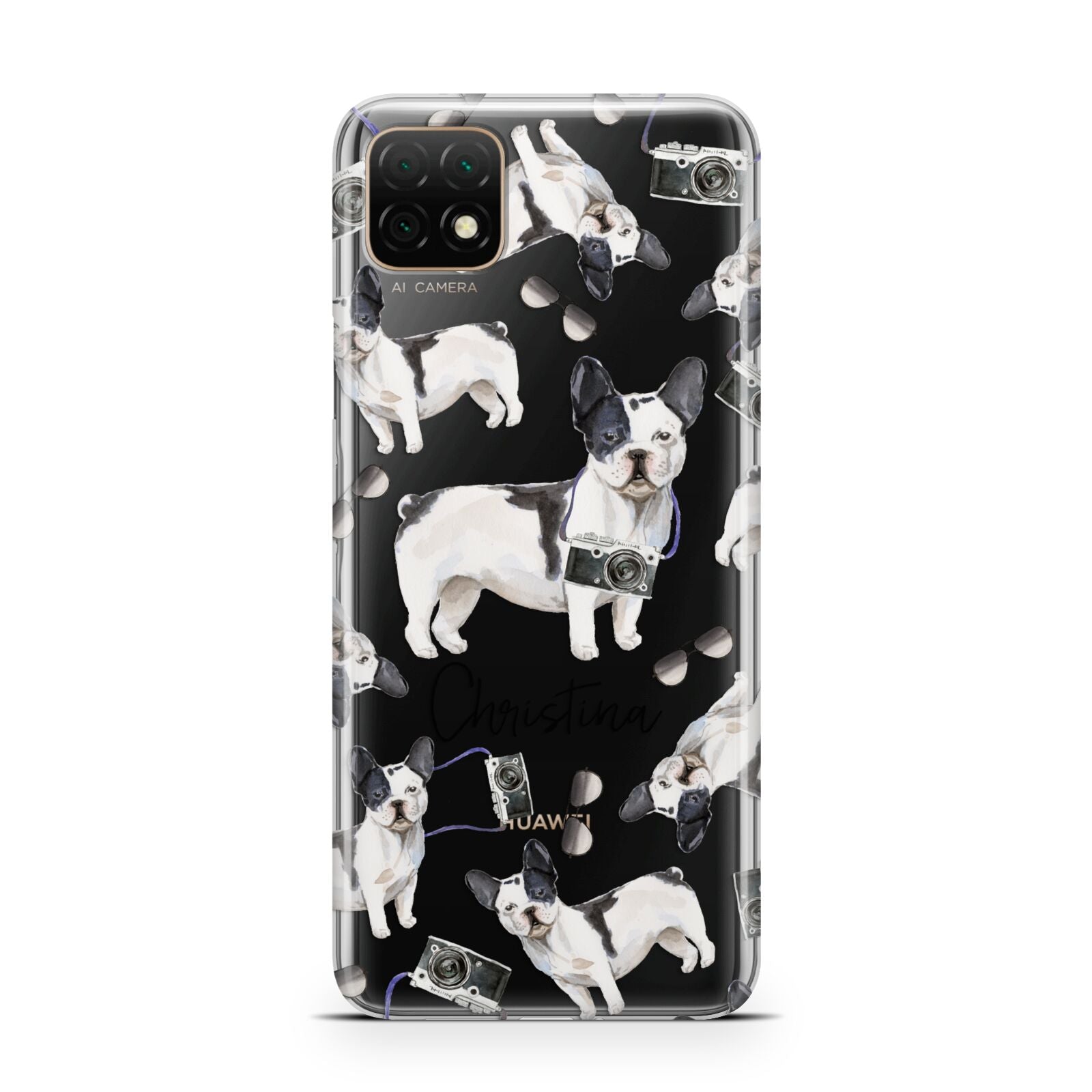 Personalised French Bulldog Huawei Enjoy 20 Phone Case