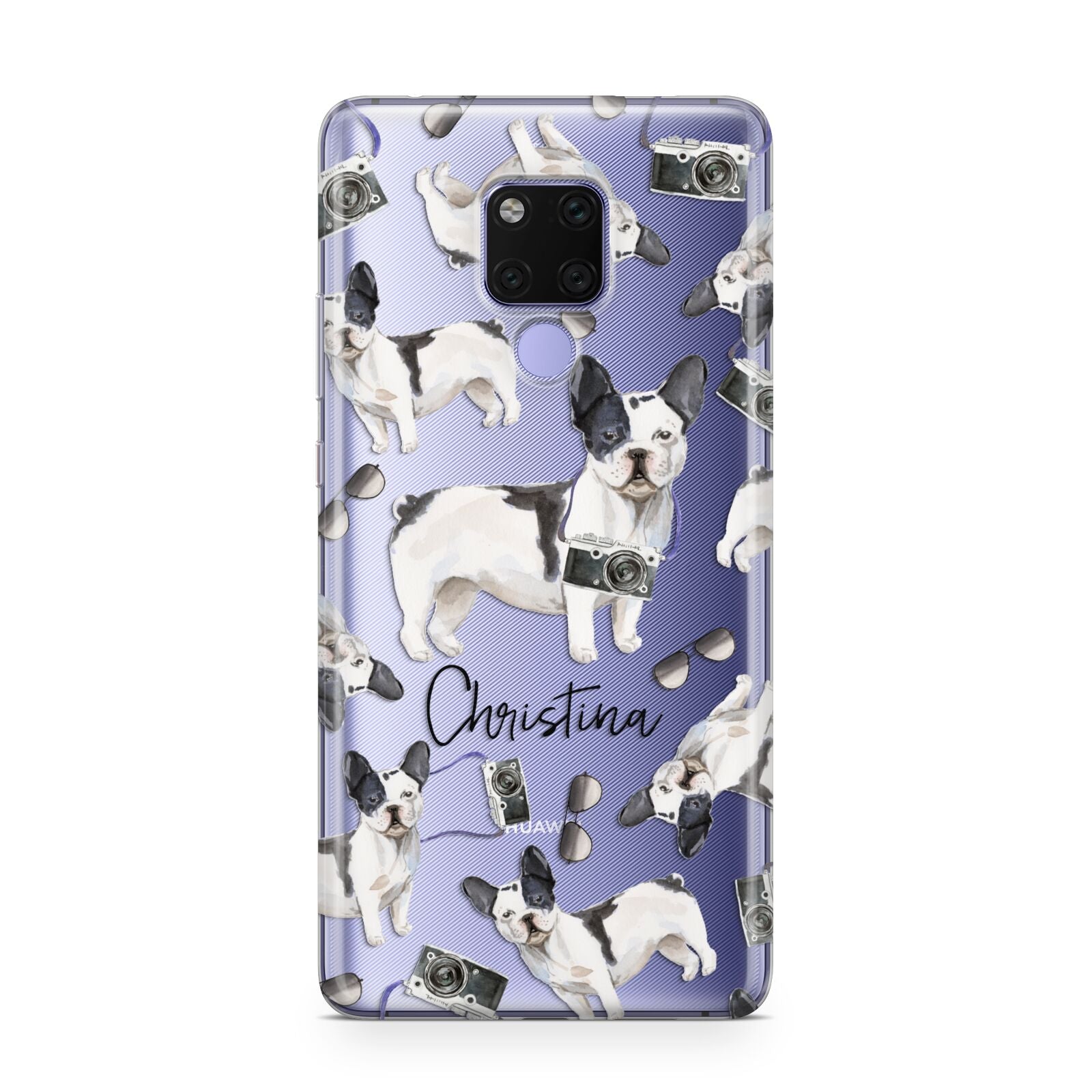 Personalised French Bulldog Huawei Mate 20X Phone Case