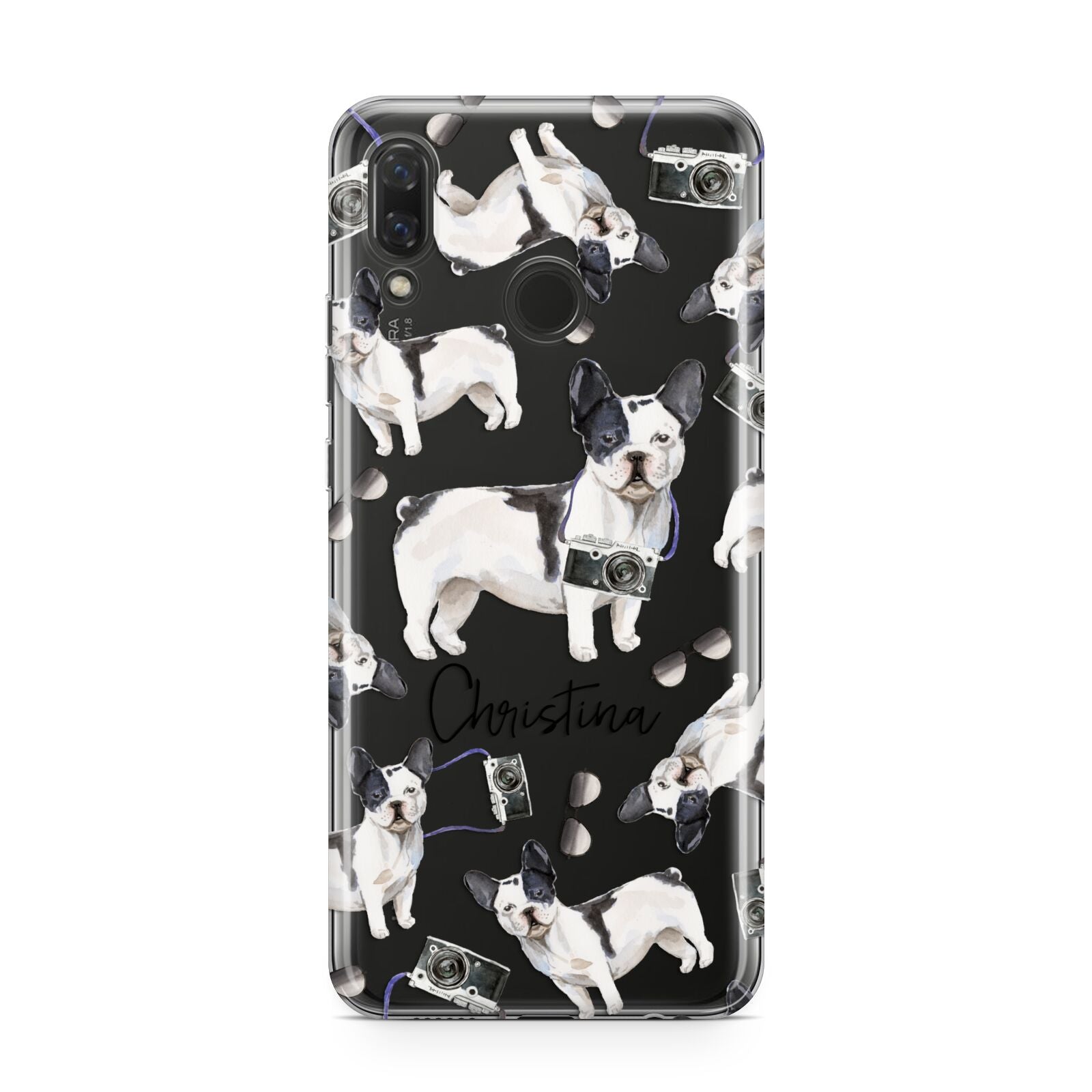 Personalised French Bulldog Huawei Nova 3 Phone Case