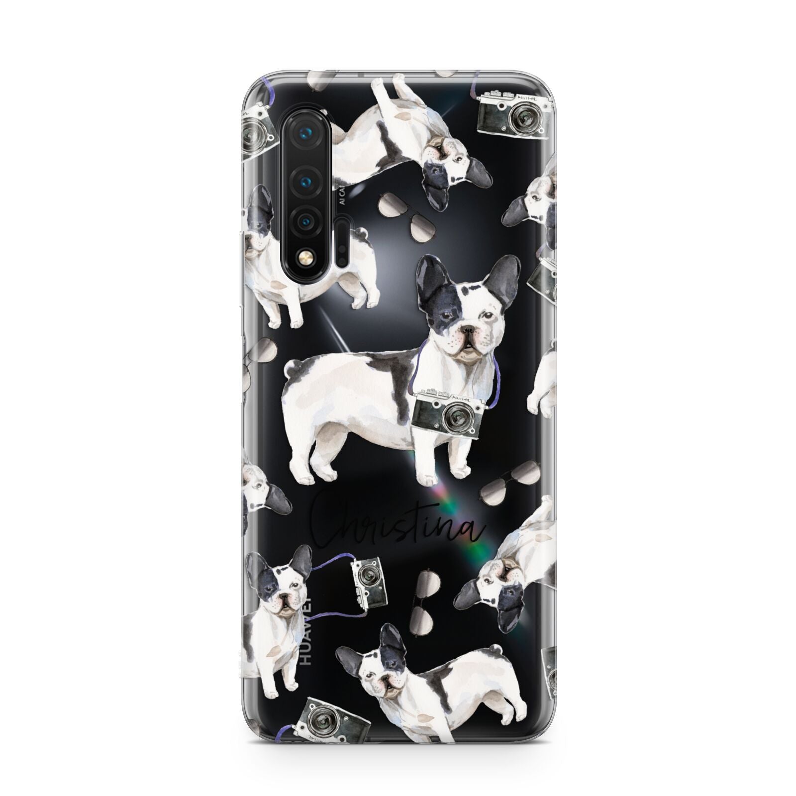 Personalised French Bulldog Huawei Nova 6 Phone Case