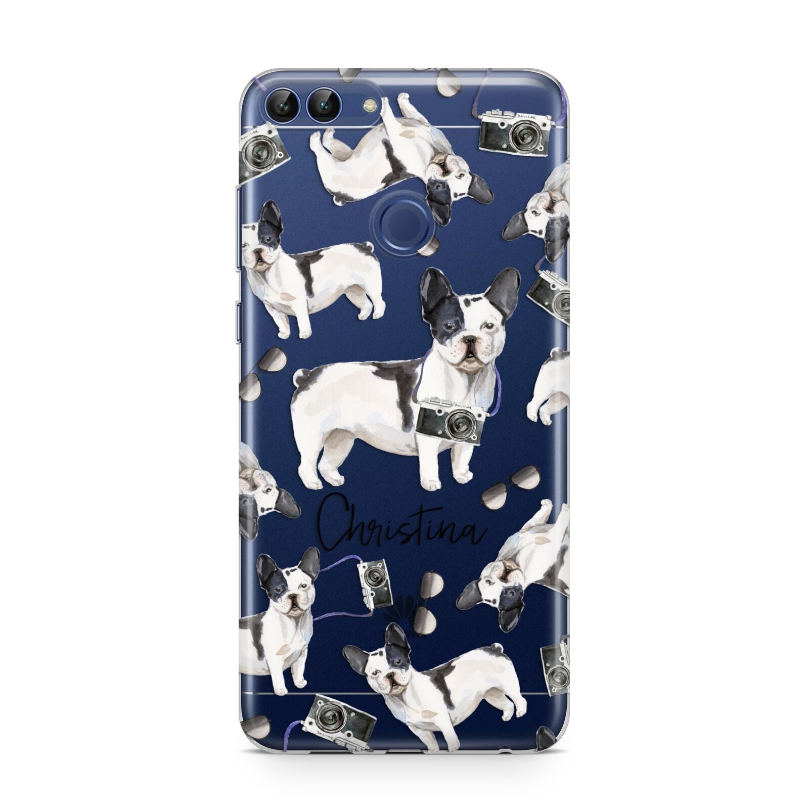 Personalised French Bulldog Huawei P Smart Case