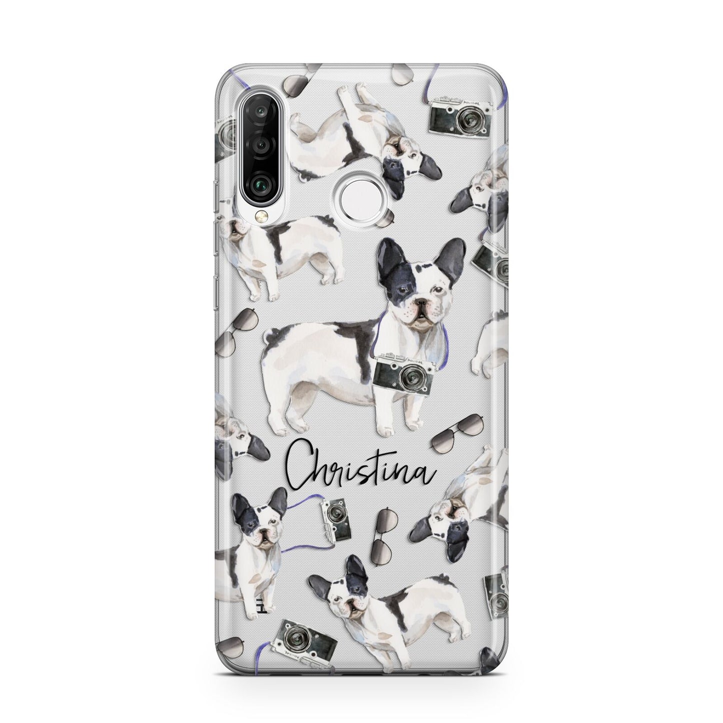 Personalised French Bulldog Huawei P30 Lite Phone Case