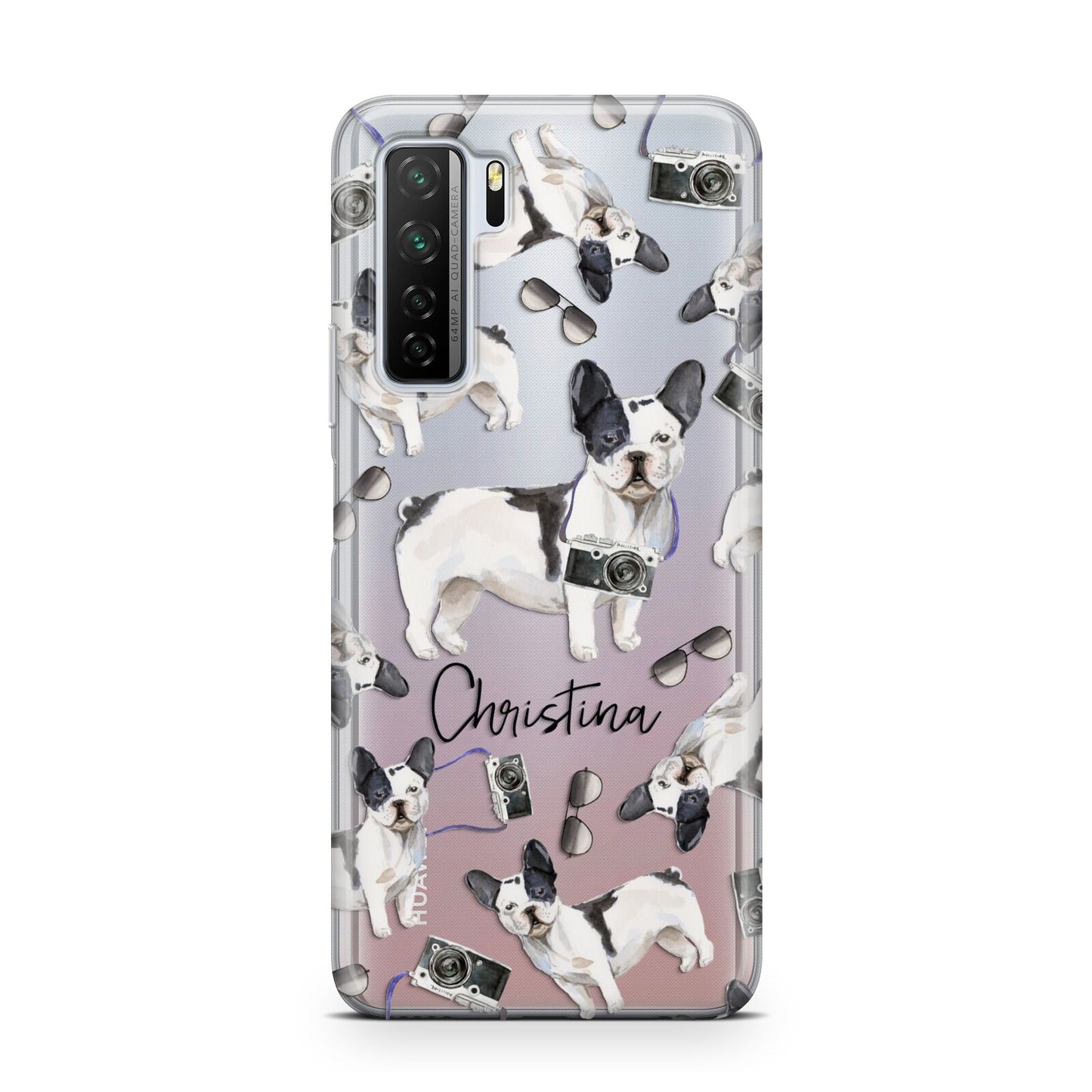 Personalised French Bulldog Huawei P40 Lite 5G Phone Case