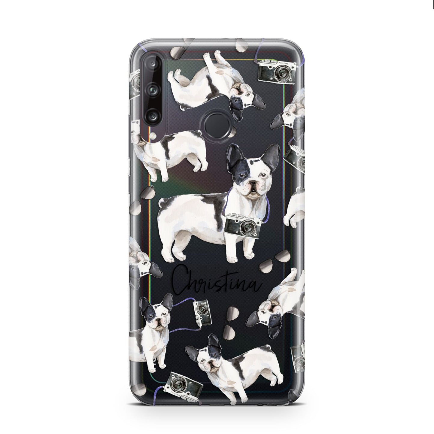 Personalised French Bulldog Huawei P40 Lite E Phone Case