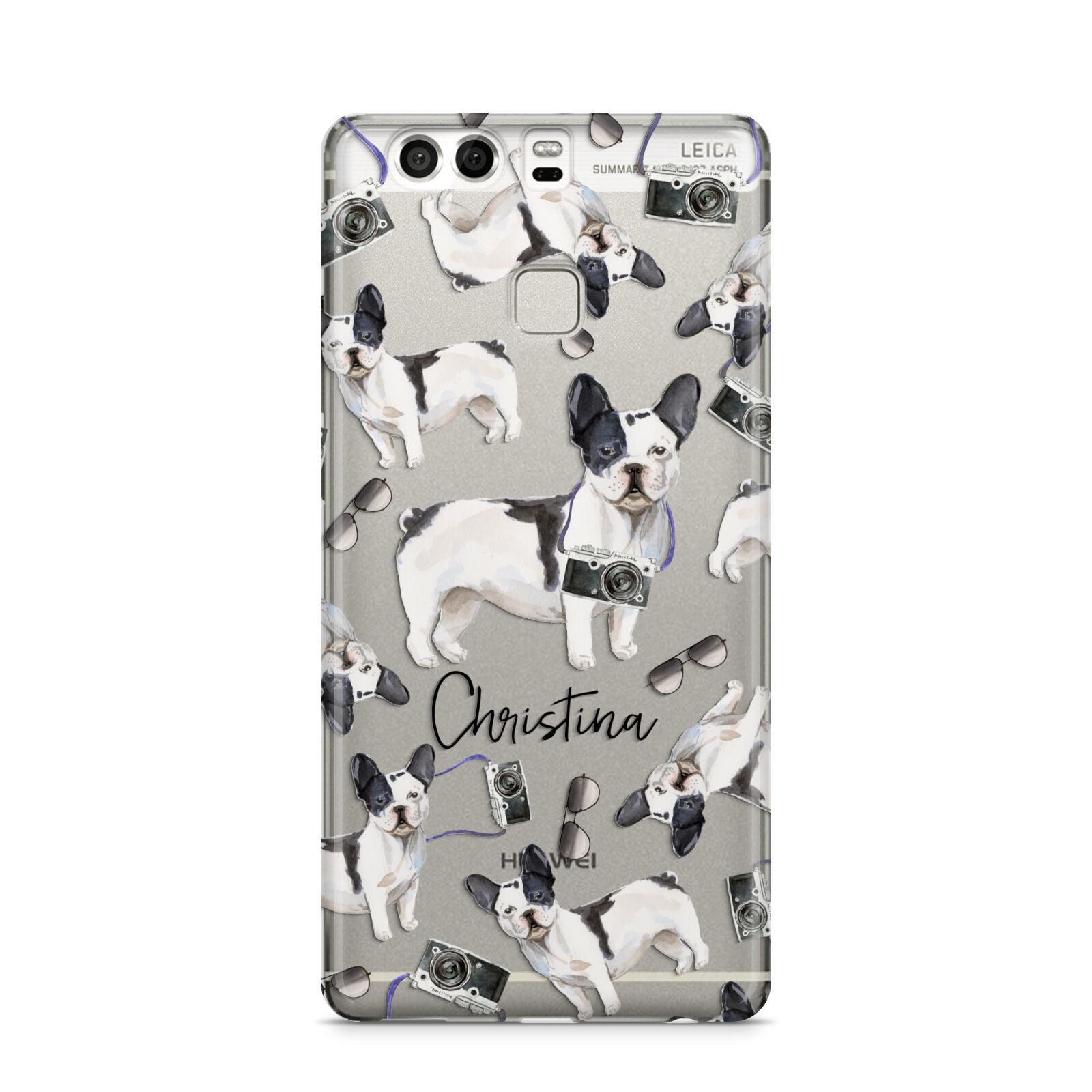 Personalised French Bulldog Huawei P9 Case