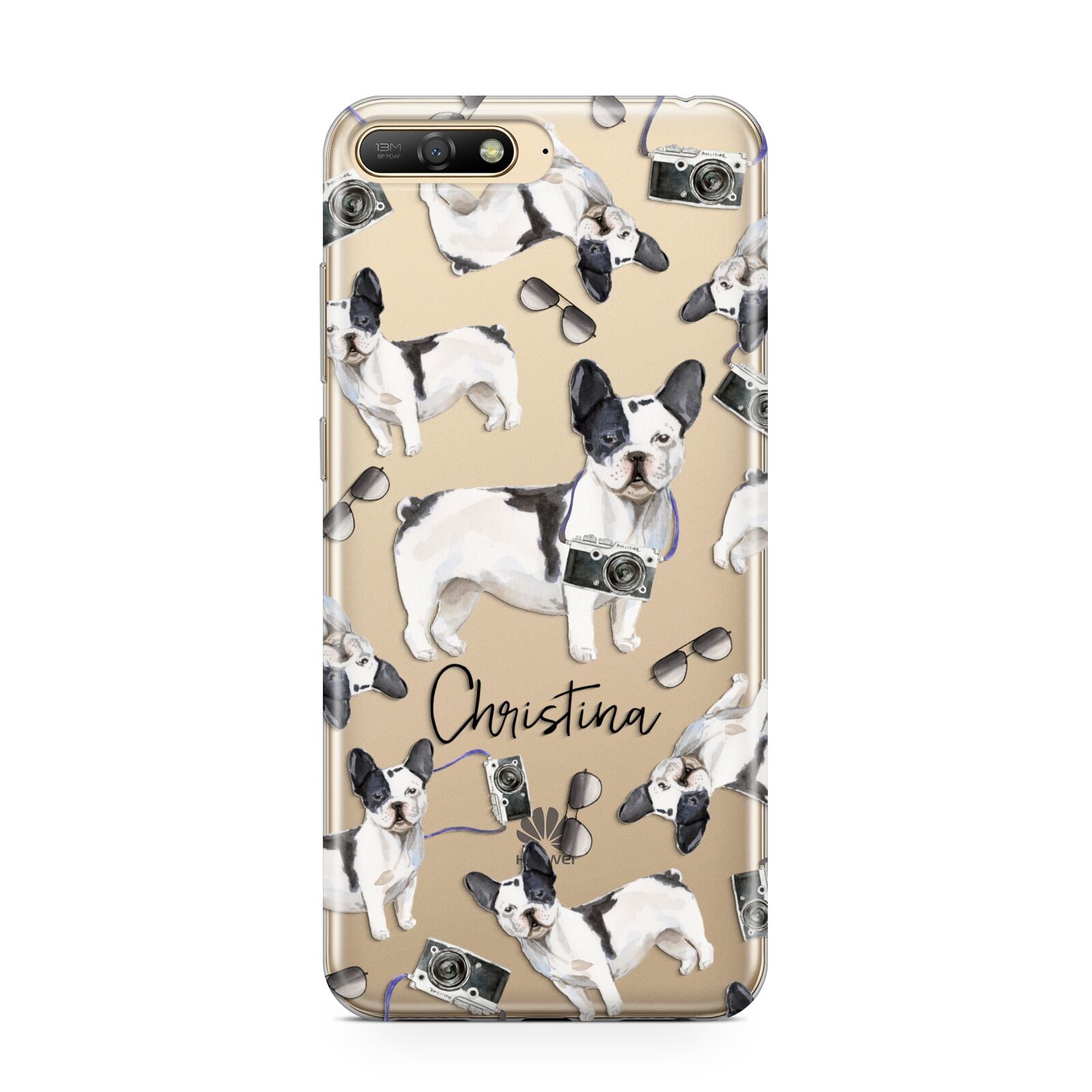 Personalised French Bulldog Huawei Y6 2018